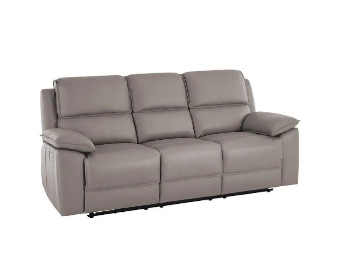Lot 4  
            Birmingham SR104 - Collection or Optional Delivery Available 

                
OAK FURNITURELAND GOODWOOD ELECTRIC RECLINER 3 SEATER SOFA IN LIGHT GREY LEATHER ...