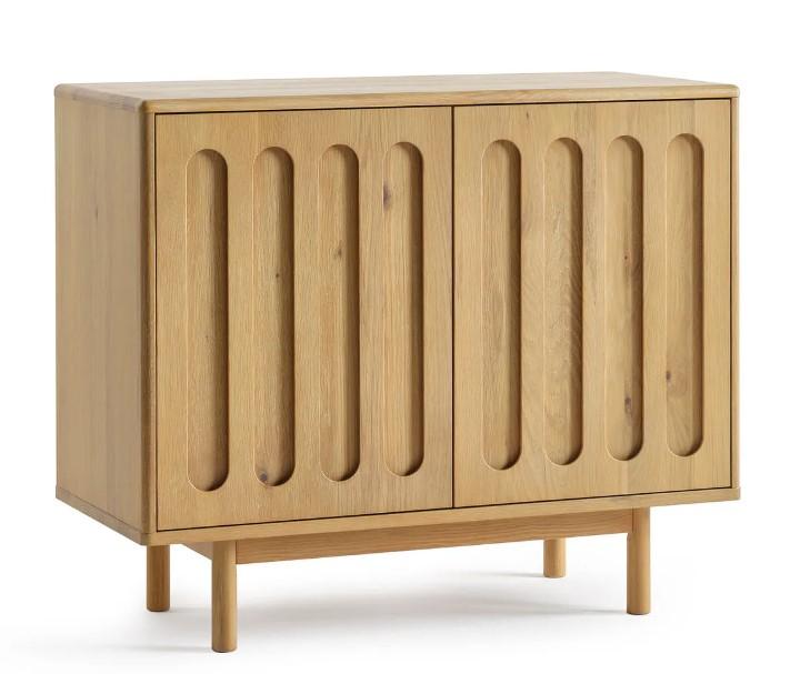 Lot 51  
            Birmingham SR104 - Collection or Optional Delivery Available 

                
OAK FURNITURELAND BELGRAVE SOLID NATURAL OAK SMALL SIDEBOARD ORIGINAL RRP £599.99