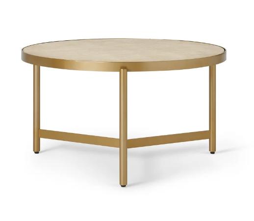 Lot 58  
            Birmingham SR104 - Collection or Optional Delivery Available 

                
OAK FURNITURELAND ROMA TRAVERTINE TOP COFFEE TABLE ORIGINAL RRP £349.99