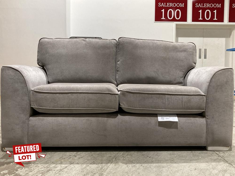 Lot 5  
            Birmingham SR104 - Collection or Optional Delivery Available 

                
OAK FURNITURELAND EASTLEY 3 SEATER SOFA IN LIMOGA BEIGE FABRIC WITH BEIGE SCATTER...