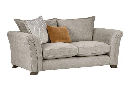 Lot 6  
            Birmingham SR104 - Collection or Optional Delivery Available 

                
OAK FURNITURELAND ASHBY 3 SEATER HIGH BACK SOFA IN STONE FABRIC ORIGINAL RRP £2,1...