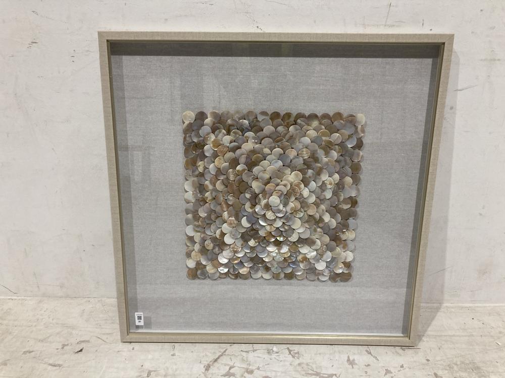 Lot 91  
            Birmingham SR104 - Collection or Optional Delivery Available 

                
OAK FURNITURELAND OCEAN SHORES SHELL WALL ART SHADOW BOX ORIGINAL RRP £139.99