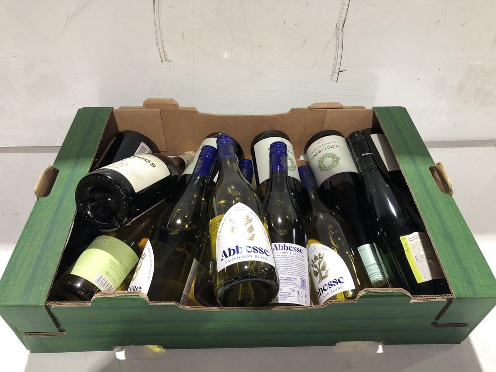 Lot 23  
            BIRMINGHAM SR110 - DELIVERY OR COLLECTION 

                
12 X BOTTLES OF MIXED WINE TO INCLUDE ABBESSE SAUVIGNON BLANC 2024 11% VOL 750ML ...