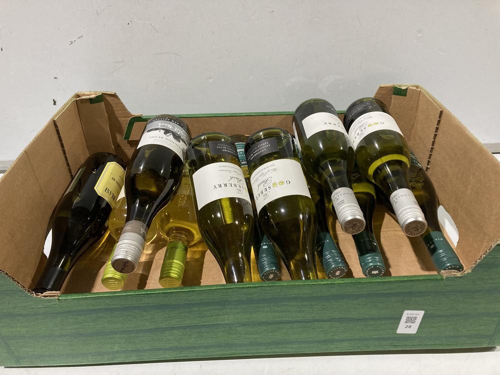 Lot 28  
            BIRMINGHAM SR110 - DELIVERY OR COLLECTION 

                
12 X BOTTLES OF MIXED WINE TO INCLUDE GOOSEBERRY BUSH 2025 10.5% VOL 750ML WHITE ...