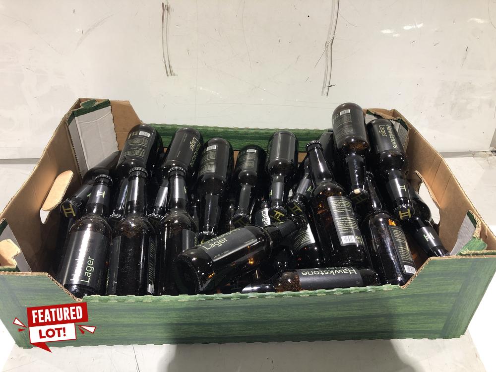 Lot 2  
            BIRMINGHAM SR110 - COLLECTION ONLY 

                
1 X BOX OF ALCOHOLIC DRINKS HAWKSTONE LAGER 4.8%VOL 330ML BEER.(18+. ID WILL BE R...