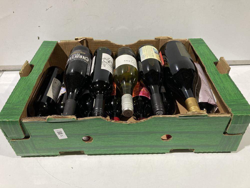 Lot 31  
            BIRMINGHAM SR110 - DELIVERY OR COLLECTION 

                
12 X BOTTLES OF MIXED WINE TO INCLUDE HIGH ALTITUDE MALBEC 11% VOL 750ML RED WINE...