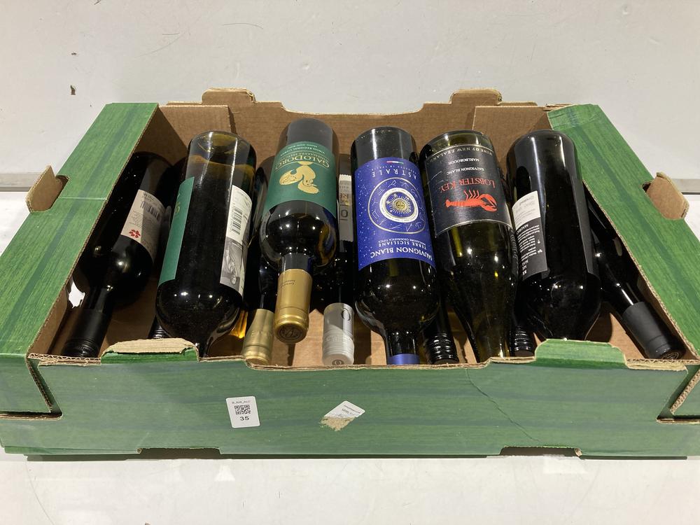 Lot 35  
            BIRMINGHAM SR110 - DELIVERY OR COLLECTION 

                
12 X BOTTLES OF MIXED WINE TO INCLUDE GALODORO WINEMAKERS 2024 12% VOL 750ML WHIT...