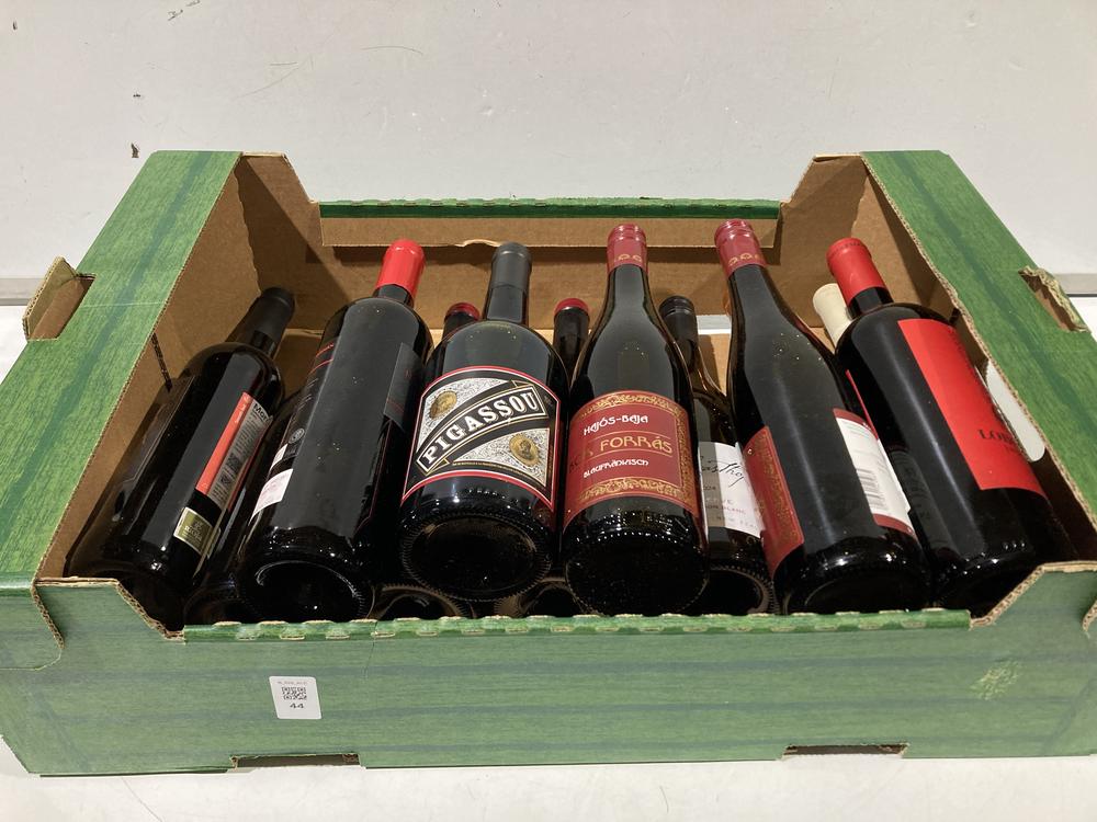 Lot 44  
            BIRMINGHAM SR110 - DELIVERY OR COLLECTION 

                
12 X BOTTLES OF MIXED WINE TO INCLUDE PIGASSOU 2024 13% VOL 750ML RED WINE.(18+. ...