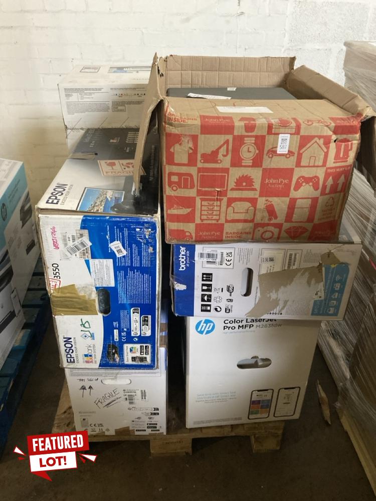 Lot 24  
            Birmingham Premium - Collection or Optional Delivery Available 

                
10 X PRINTERS TO INCLUDE HP, EPSON, BROTHER PRINTERS (ORIGINAL RRP - £1600). [JPT...