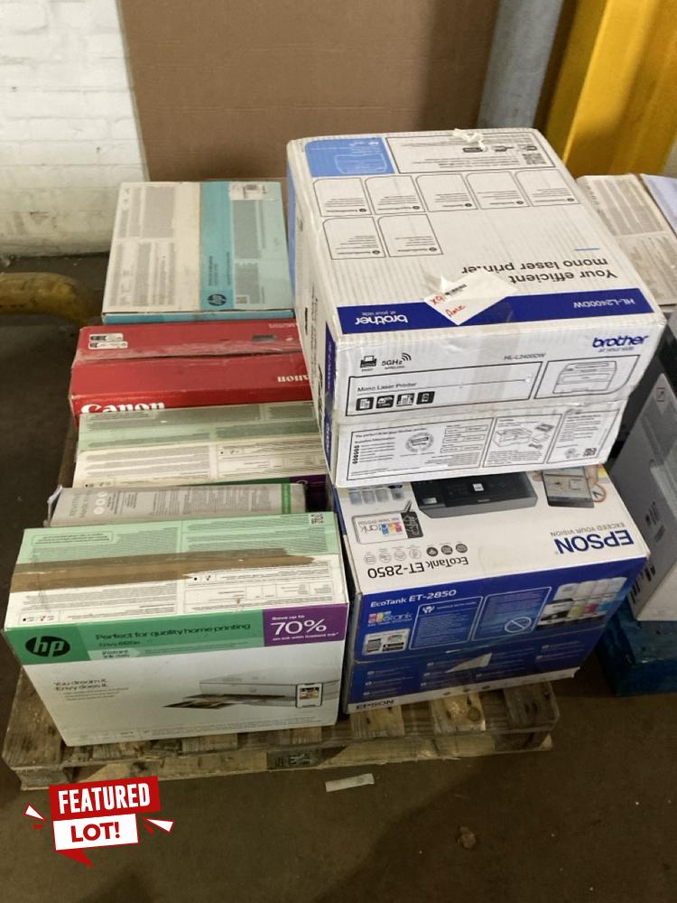 Lot 26  
            Birmingham Premium - Collection or Optional Delivery Available 

                
8 X PRINTERS TO INCLUDE HP, EPSON, BROTHER PRINTERS (ORIGINAL RRP - £1600). [JPTB...