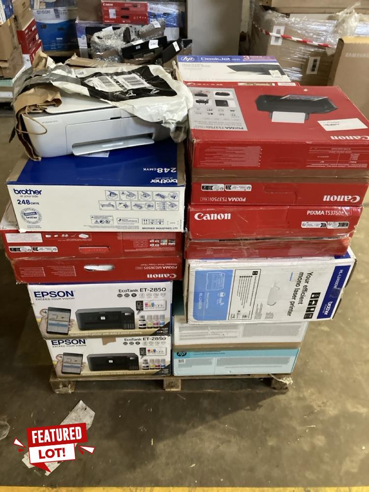 Lot 37  
            Birmingham Premium - Collection or Optional Delivery Available 

                
25 X PRINTERS TO INCLUDE EPSON, HP, BROTHER (ORIGINAL RRP - £1600). [JPTB7832] (K...