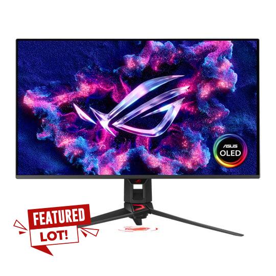 Lot 4  
            Birmingham Premium - Collection or Optional Delivery Available 

                
ASUS ROG SWIFT OLED 32IN 4K GAMING MONITOR (ORIGINAL RRP - £1,349) IN BLACK: MODE...