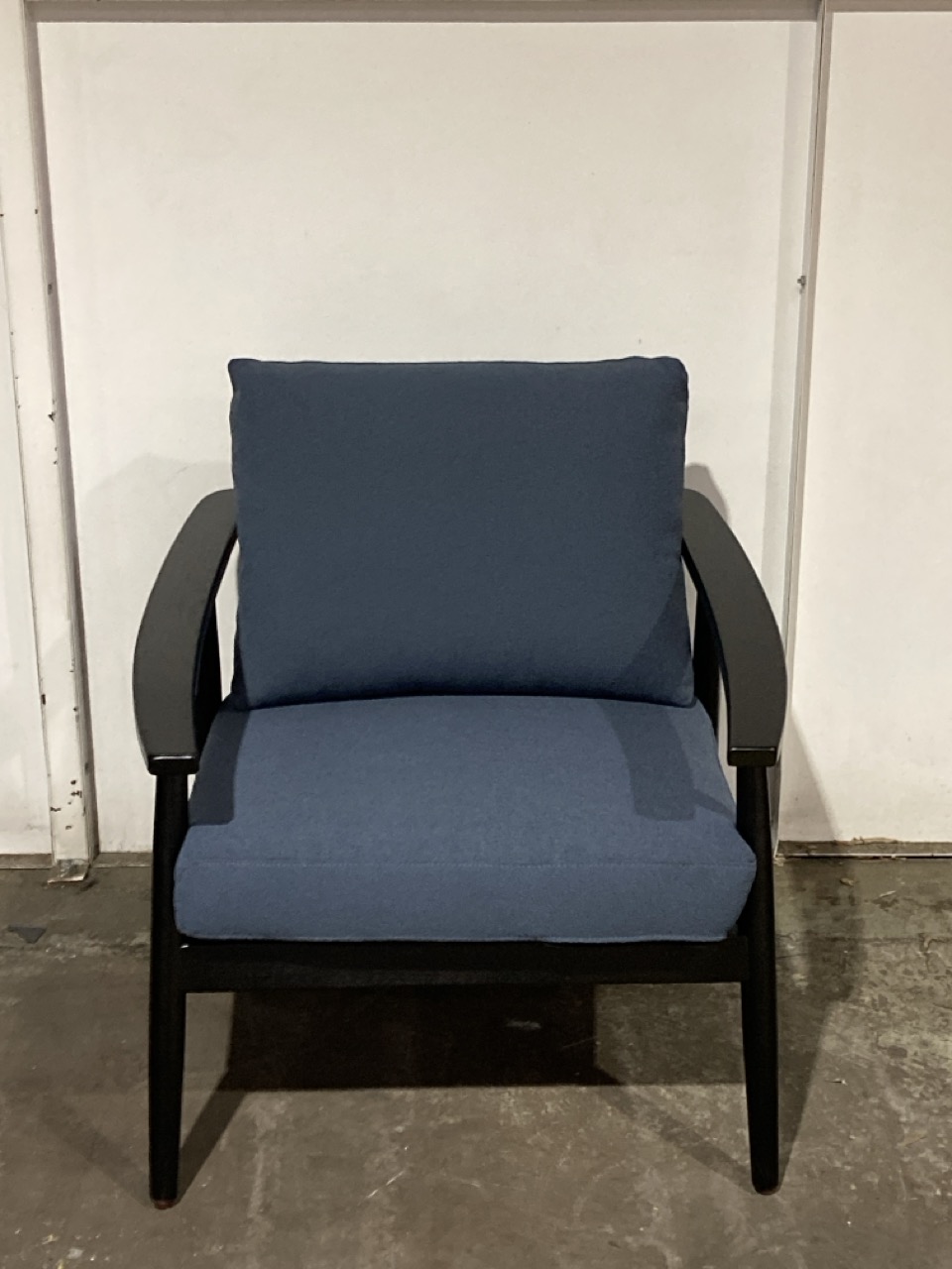 Lot 104  
            Birmingham - Collection or Delivery 

                
DAVID PHILLIPS R/RIVET OCCASIONAL CHAIR IN ZHIDA IN-40913D ORIGINAL RRP £339