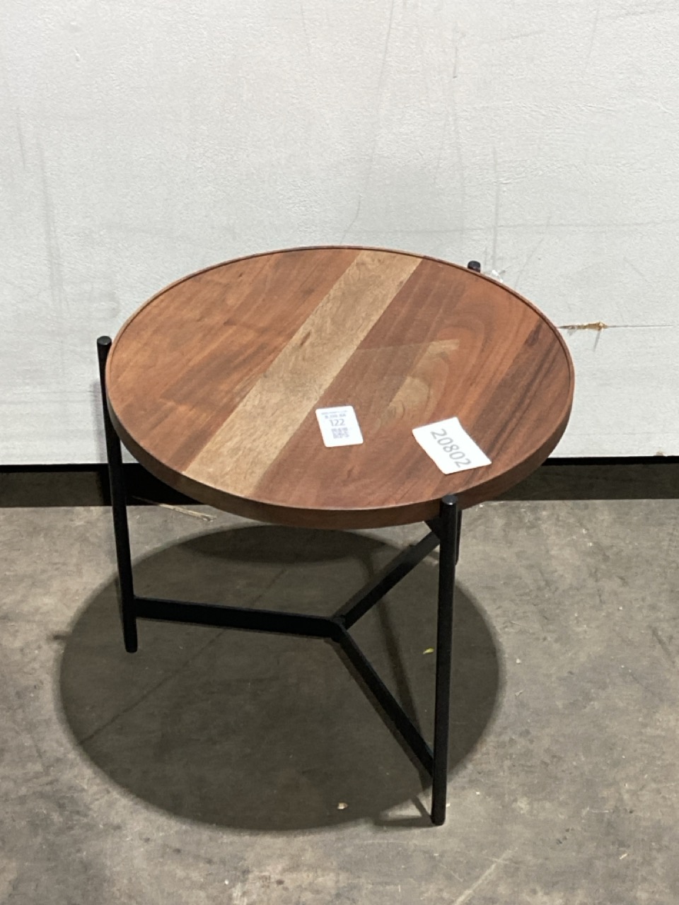 Lot 122  
            Birmingham - Collection or Delivery 

                
DAVID PHILLIPS BILLY ROUND SIDE TABLE IN WALNUT IR-32606D ORIGINAL RRP £49