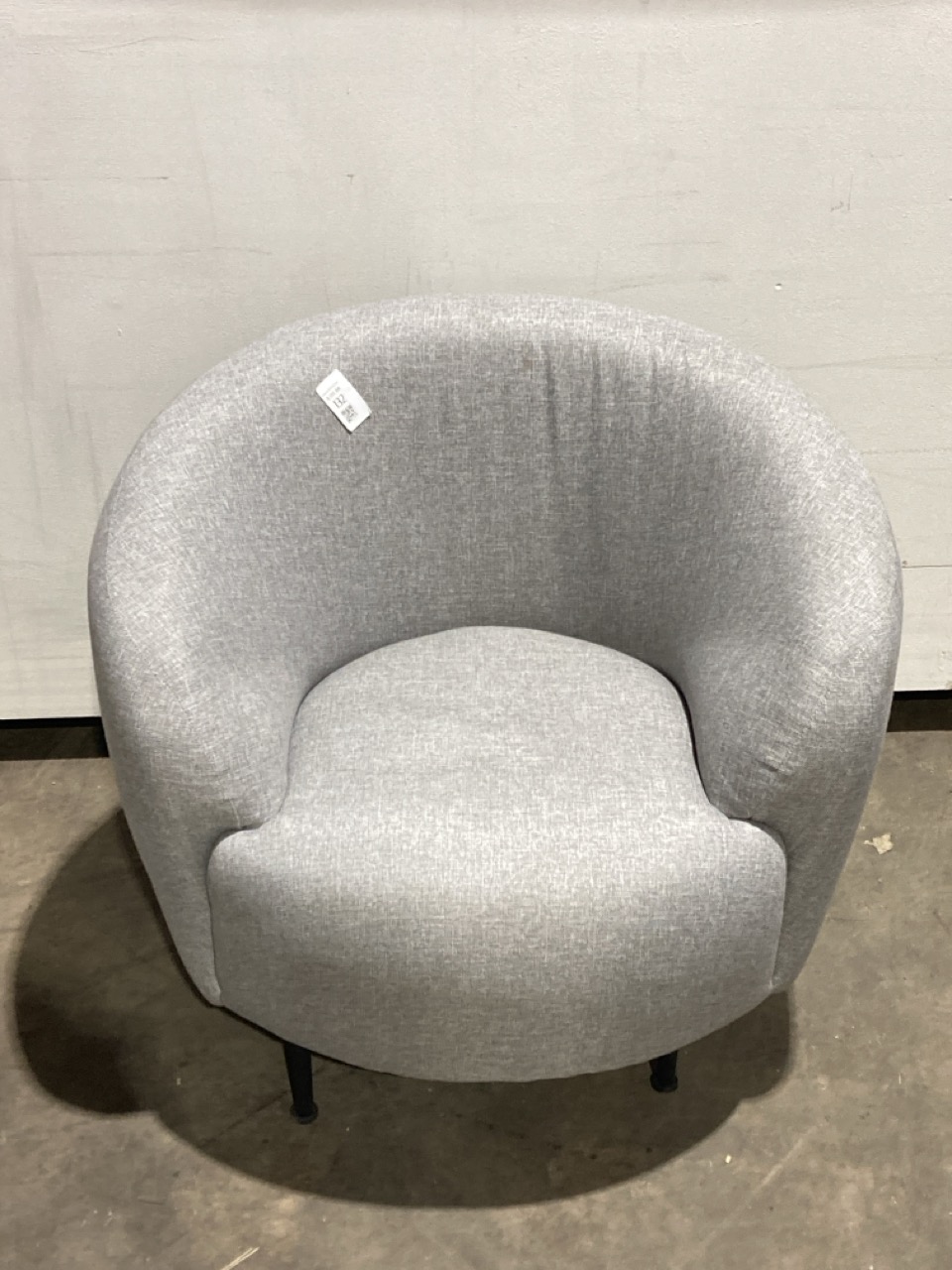 Lot 132  
            Birmingham - Collection or Delivery 

                
DAVID PHILLIPS GREY FABRIC OCCASIONAL CHAIR