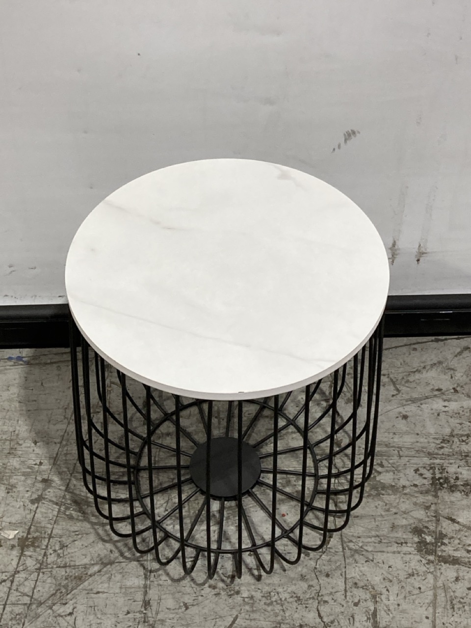 Lot 156  
            Birmingham - Collection or Delivery 

                
DAVID PHILLIPS MINERVE LAMP TABLE MARBLE/BLACK IN-28968D ORIGINAL RRP £89