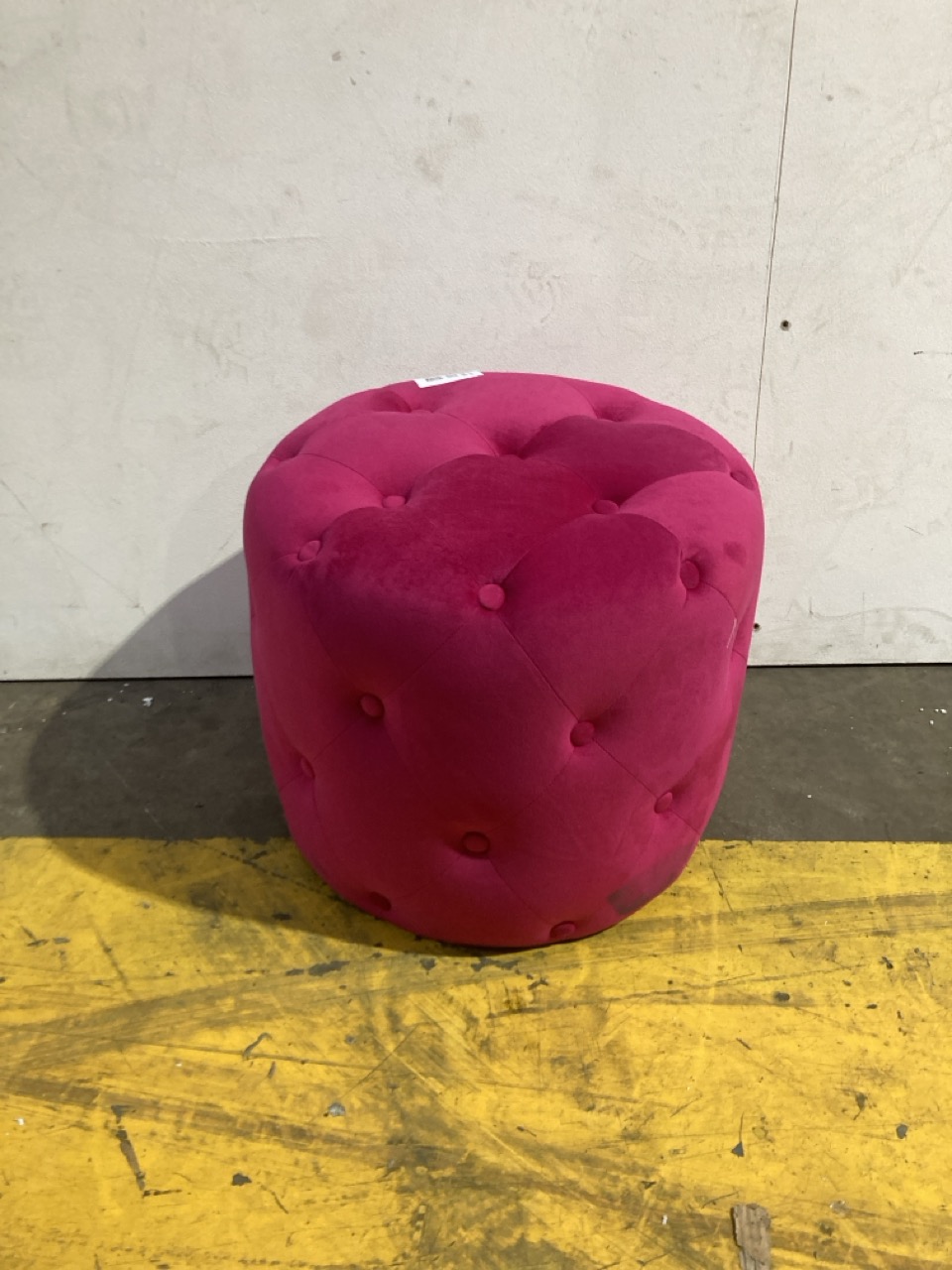 Lot 181  
            Birmingham - Collection or Delivery 

                
DAVID PHILLIPS SUZY LOW STOOL BUTTONED PINK IR-32610D ORIGINAL RRP £579