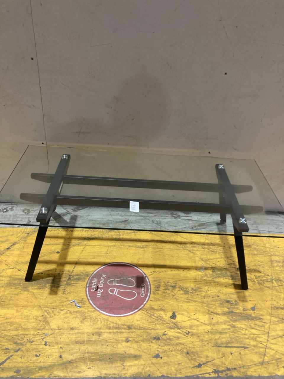 Lot 230  
            Birmingham - Collection Only 

                
DAVID PHILLIPS R/HANNAH RECTANGLE COFFEE TABLE IN BLACK/GLASS IR-23195D ORIGINAL ...