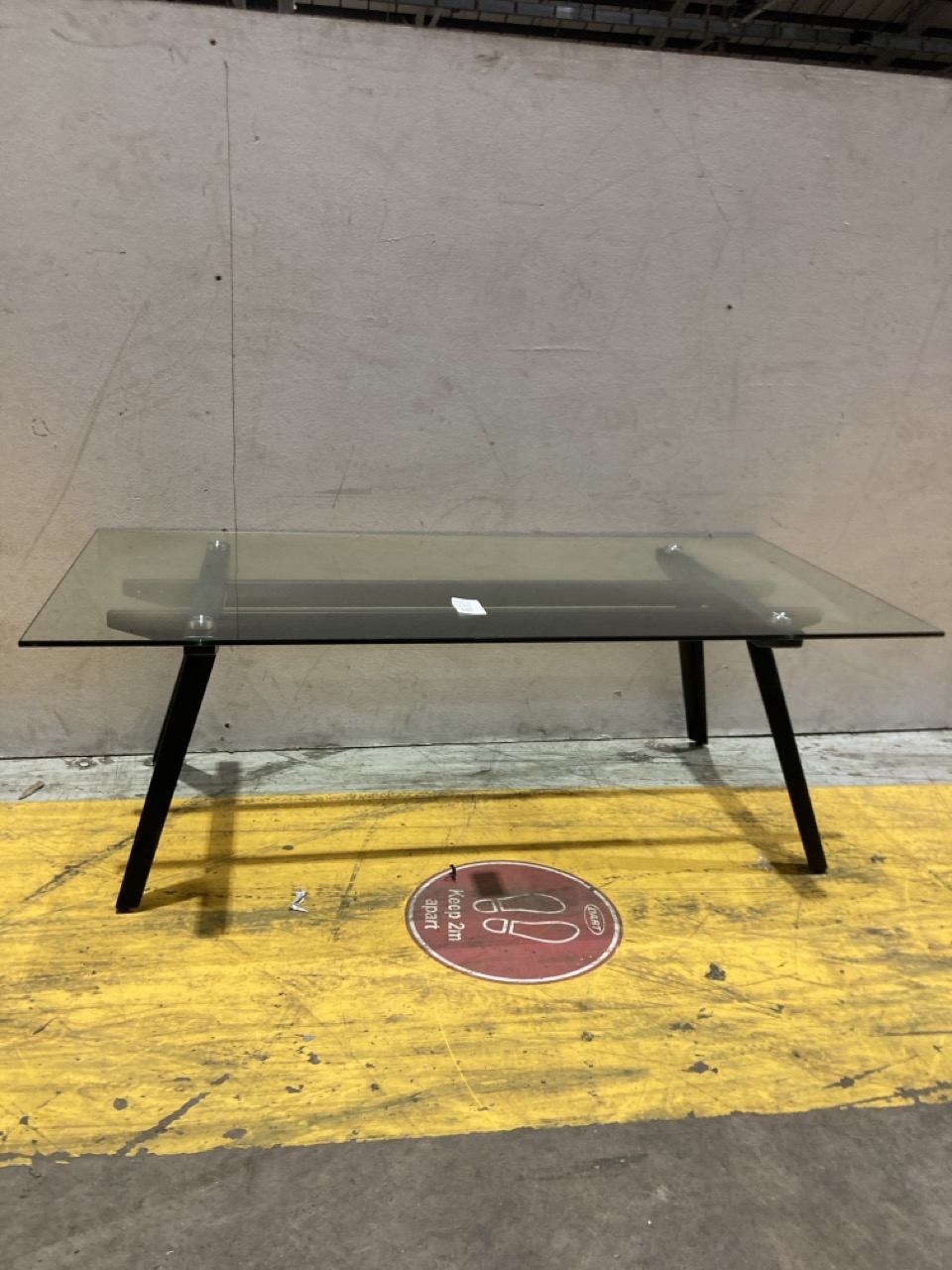 Lot 231  
            Birmingham - Collection Only 

                
DAVID PHILLIPS R/HANNAH RECTANGLE COFFEE TABLE IN BLACK/GLASS IR-23195D ORIGINAL ...