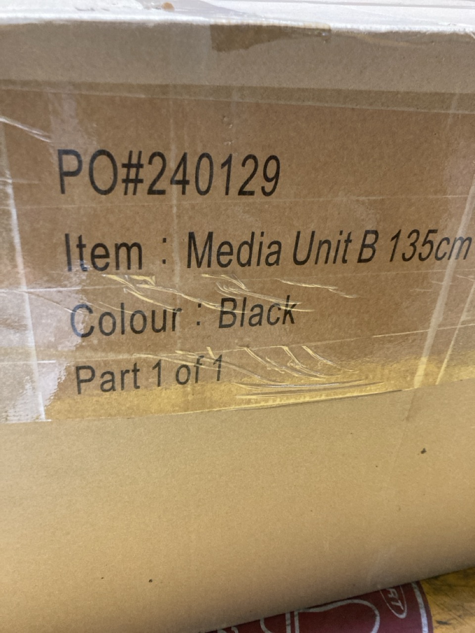 Lot 235  
            Birmingham - Collection or Delivery 

                
DAVID PHILLIPS 135CM MEDIA UNIT IN BLACK