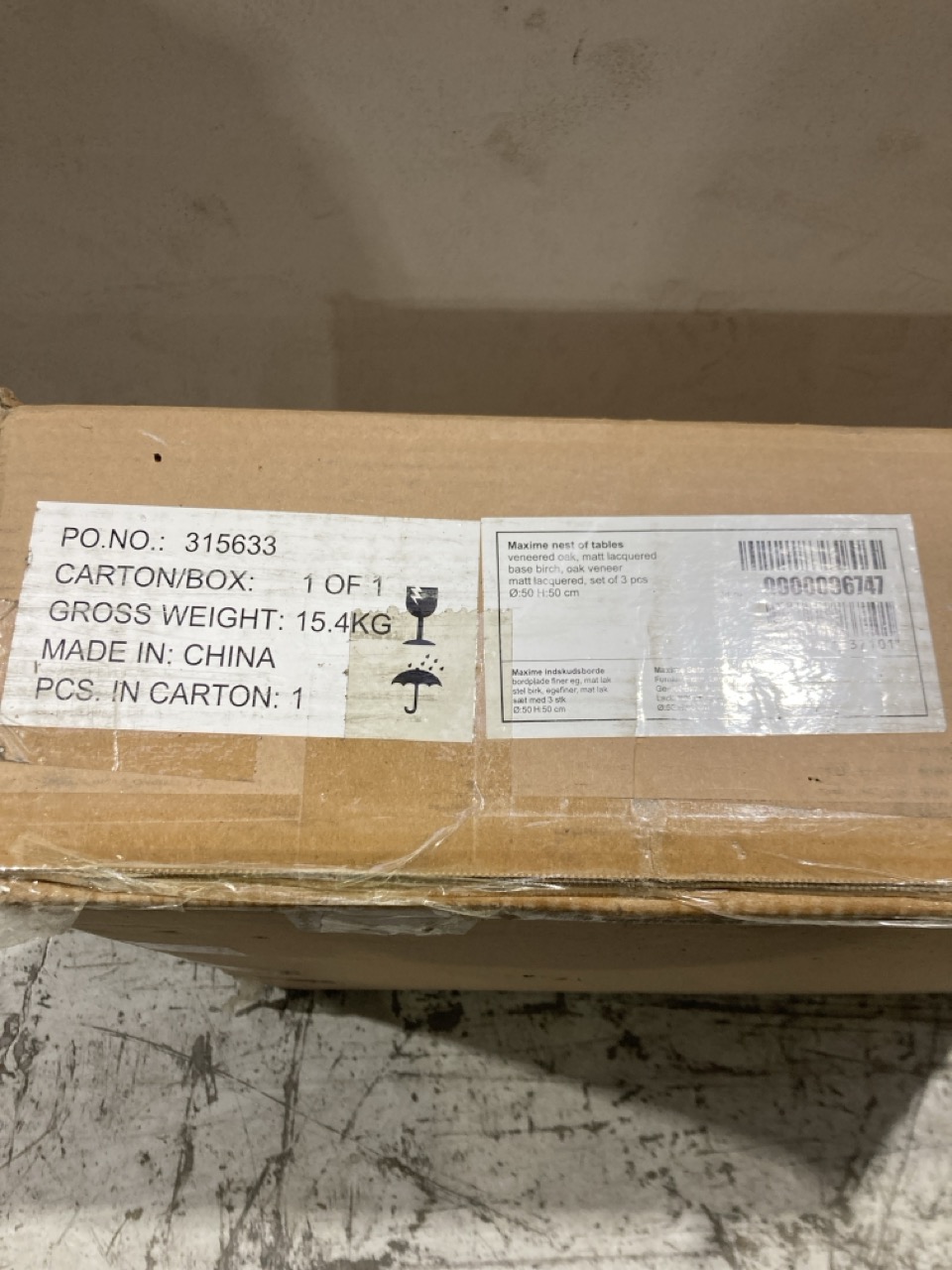 Lot 236  
            Birmingham - Collection or Delivery 

                
DAVID PHILLIPS MAXIME NEST OF TABLE IN OAK ORIGINAL RRP £295