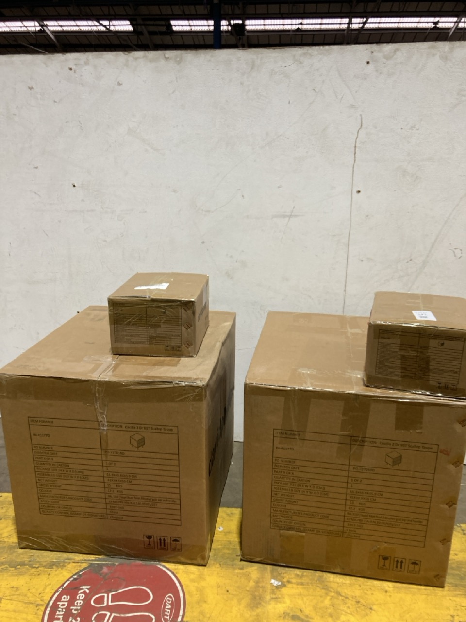 Lot 244  
            Birmingham - Collection or Delivery 

                
DAVID PHILLIPS 2 X CECILIA 2DRW BEDSIDE TABLE IN SCALLOP TAUPE ORIGINAL RRP £538