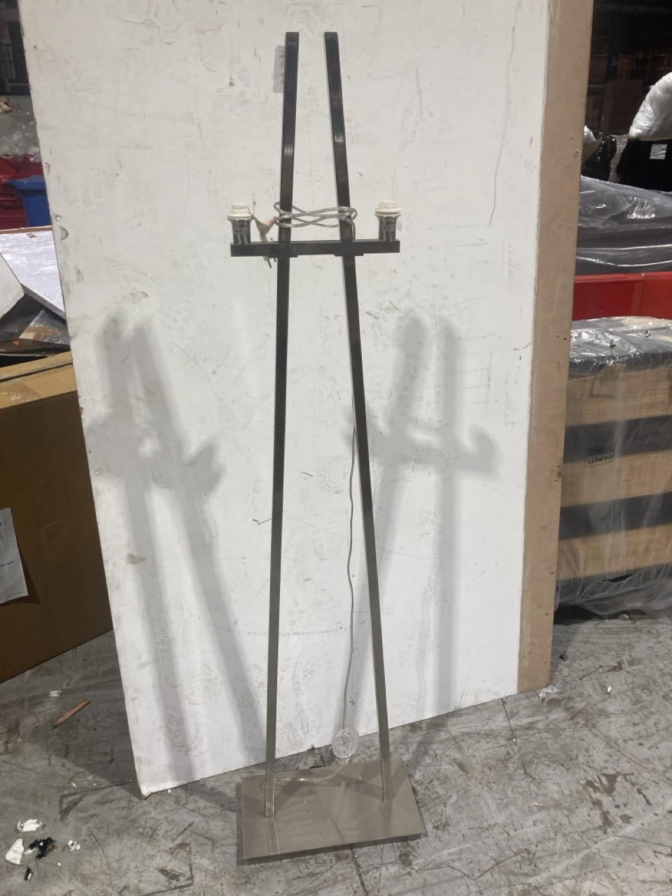 Lot 269  
            Birmingham - Collection Only 

                
DAVID PHILLIPS R/BAX  FLOOR LAMP IN BRUSHED NICKLE IR-25545D ORIGINAL RRP £419