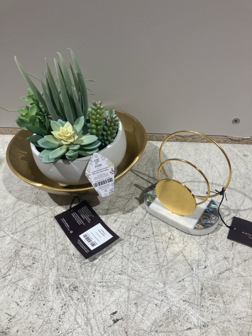 Lot 308  
            Birmingham - Collection Only 

                
DAVID PHILLIPS COLLECTION OF DECORATIVE ITEMS TO INCLUDE MARELLA LETTER RACK IN M...