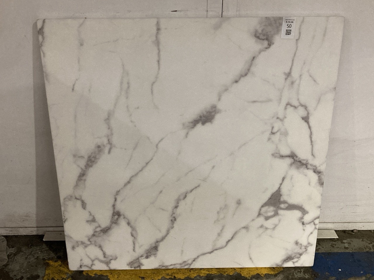 Lot 50  
            Birmingham - Collection or Delivery 

                
DAVID PHILLIPS AERIUS SQUARE DINING TABLE IN MARBLE/BLACK ORIGINAL RRP £229