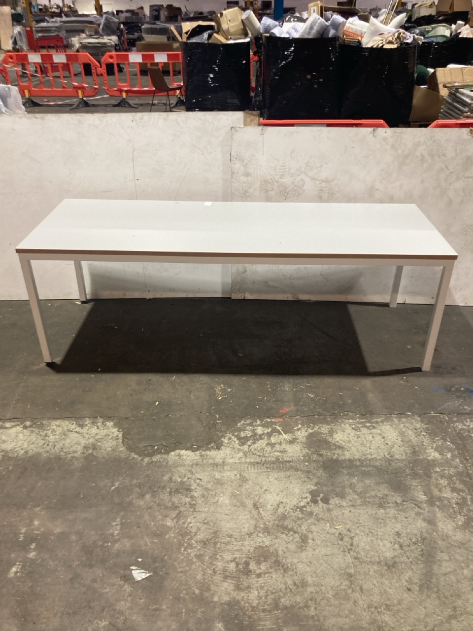 Lot 68  
            Birmingham - Collection or Delivery 

                
DAVID PHILLIPS LARGE DINING TABLE IN GREY/WHITE