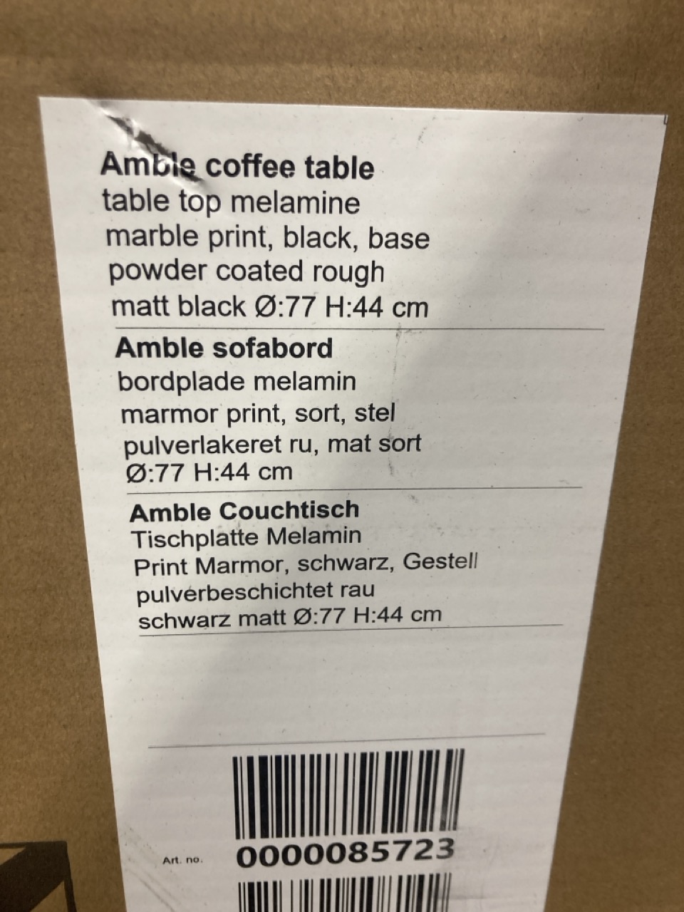 Lot 74  
            Birmingham - Collection or Delivery 

                
DAVID PHILLIPS AMBLE COFFEE TABLE IN BLACK MARBLE ORIGINAL RRP £261