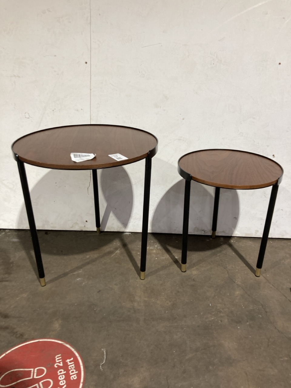 Lot 97  
            Birmingham - Collection or Delivery 

                
DAVID PHILLIPS R/TRINTA NEST OF TABLES IN WALNUT IR-30415D ORIGINAL RRP £249