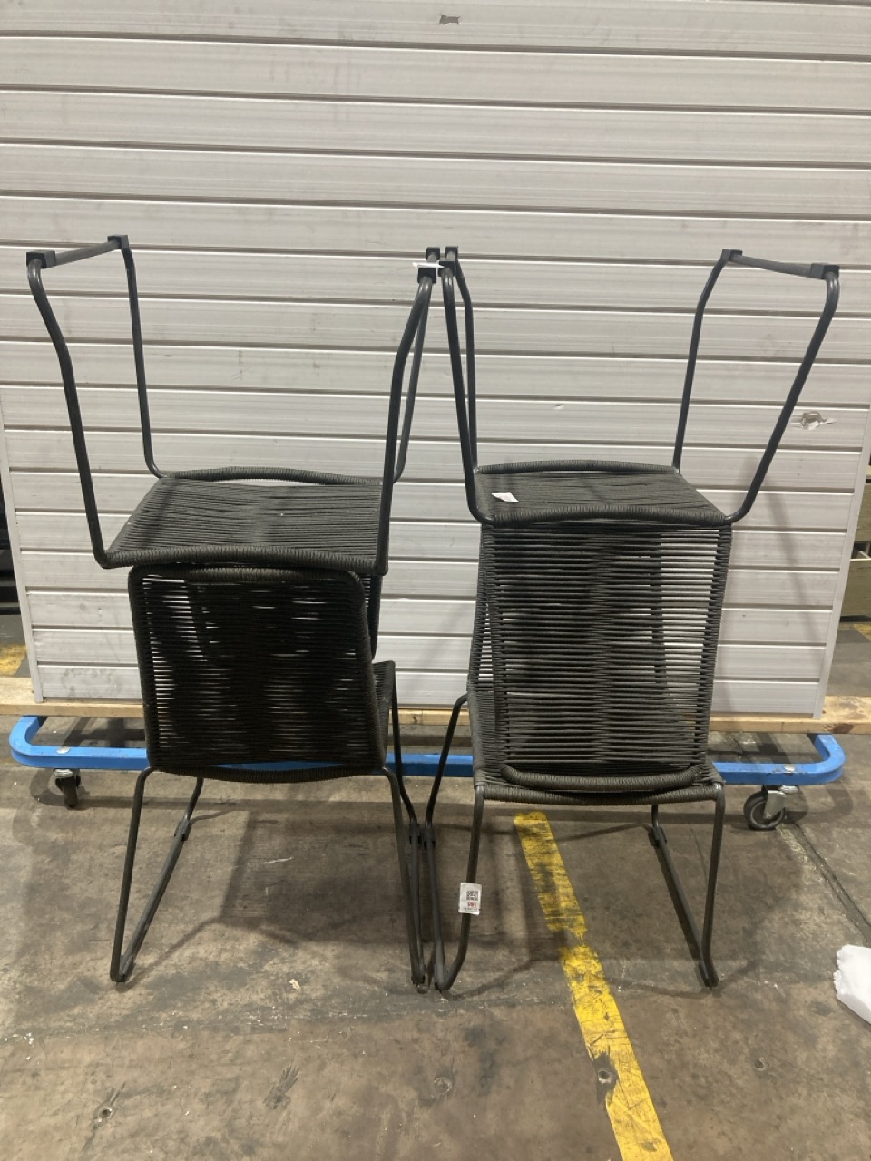 Lot 139  
            Birmingham - Collection or Delivery 

                
DAVID PHILLIPS 4 X CHARCOAL ROPE DINING CHAIRS ORIGINAL RRP £596