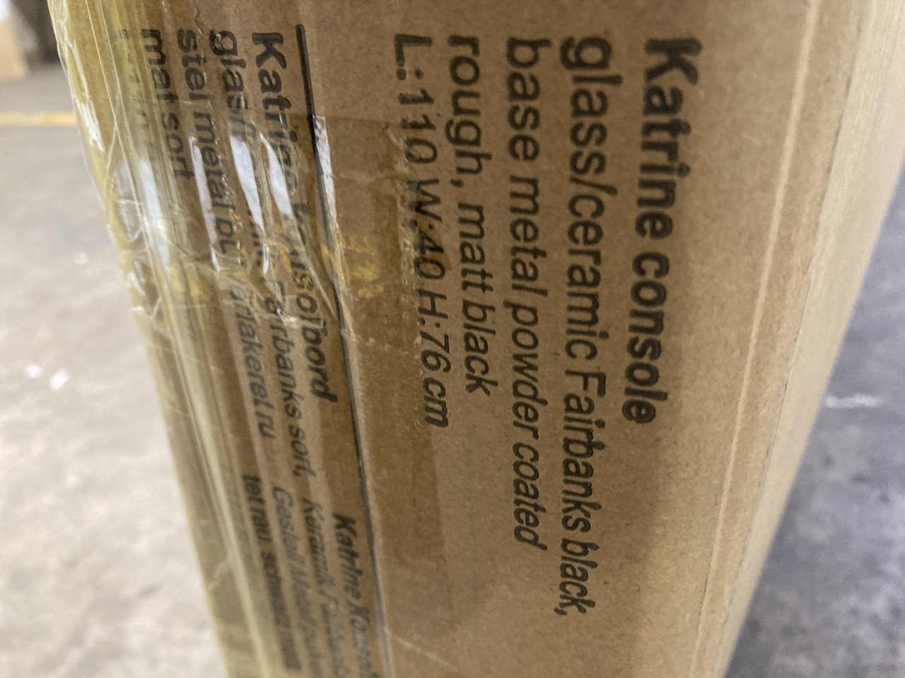 Lot 148  
            Birmingham - Collection Only 

                
DAVID PHILLIPS KATRINE CONSOLE TABLE GLASS/CERAMIC ORIGINAL RRP £219