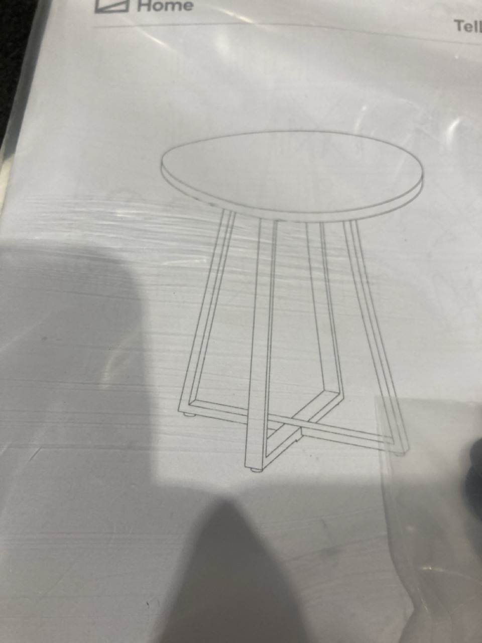 Lot 156  
            Birmingham - Collection or Delivery 

                
DAVID PHILLIPS TELLA ROUND TERRAZZO TABLE IN BLACK ORIGINAL RRP £109