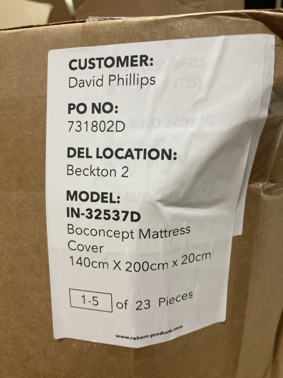 Lot 187  
            Birmingham - Collection or Delivery 

                
DAVID PHILLIPS BOCONCEPT DOUBLE MATTRESS COVER ORIGINAL RRP £180
