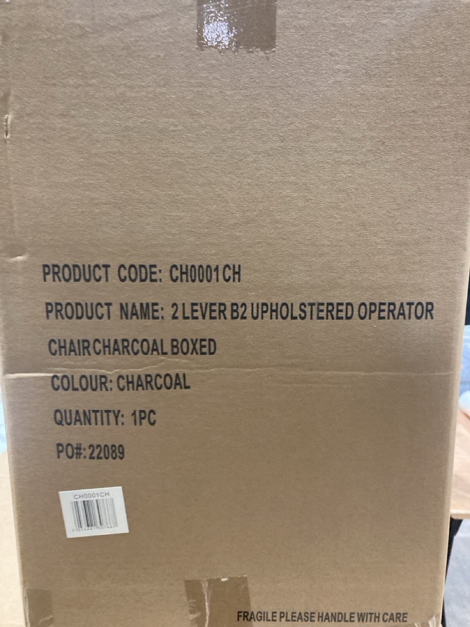 Lot 196  
            Birmingham - Collection or Delivery 

                
DAVID PHILLIPS CONTESSA  TASK CHAIR IN CHARCOAL ORIGINAL RRP £89