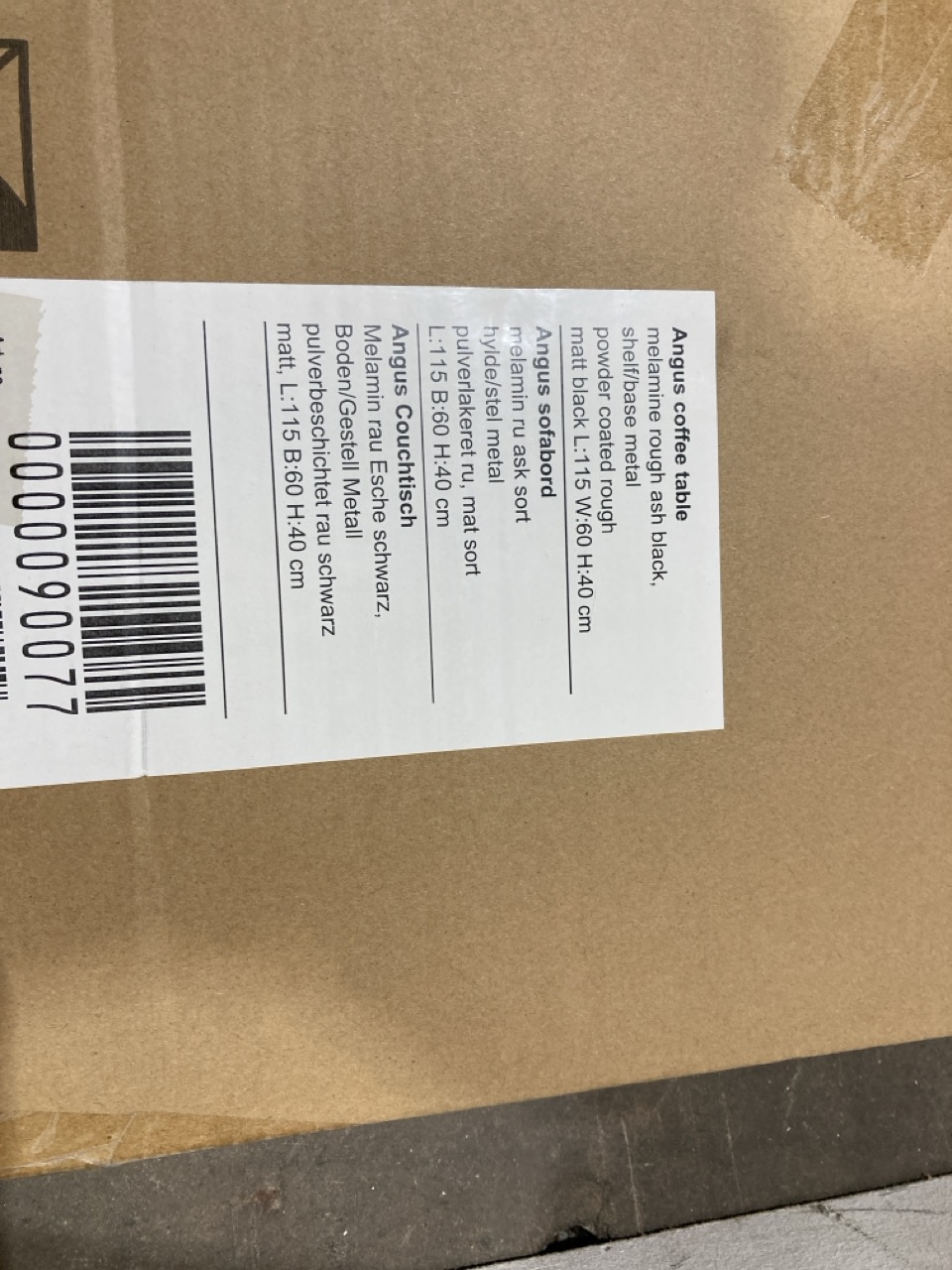 Lot 225  
            Birmingham - Collection or Delivery 

                
DAVID PHILLIPS ANGUS COFFEE TABLE IN ASH BLACK ORIGINAL RRP £150