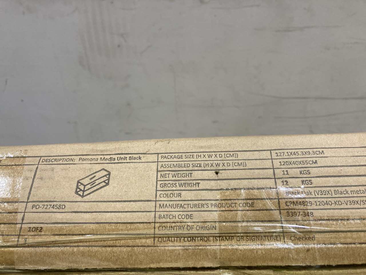 Lot 236  
            Birmingham - Collection or Delivery 

                
DAVID PHILLIPS POMANA MEDIA UNIT IN BLACK OAK 120 X 40 X 55CM ORIGINAL RRP £349