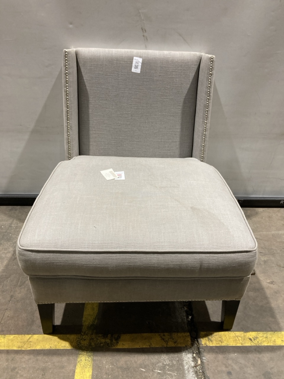 Lot 255  
            Birmingham - Collection or Delivery 

                
DAVID PHILLIPS AGGBOROUGH ARMCHAIR IN GREY ORIGINAL RRP £994