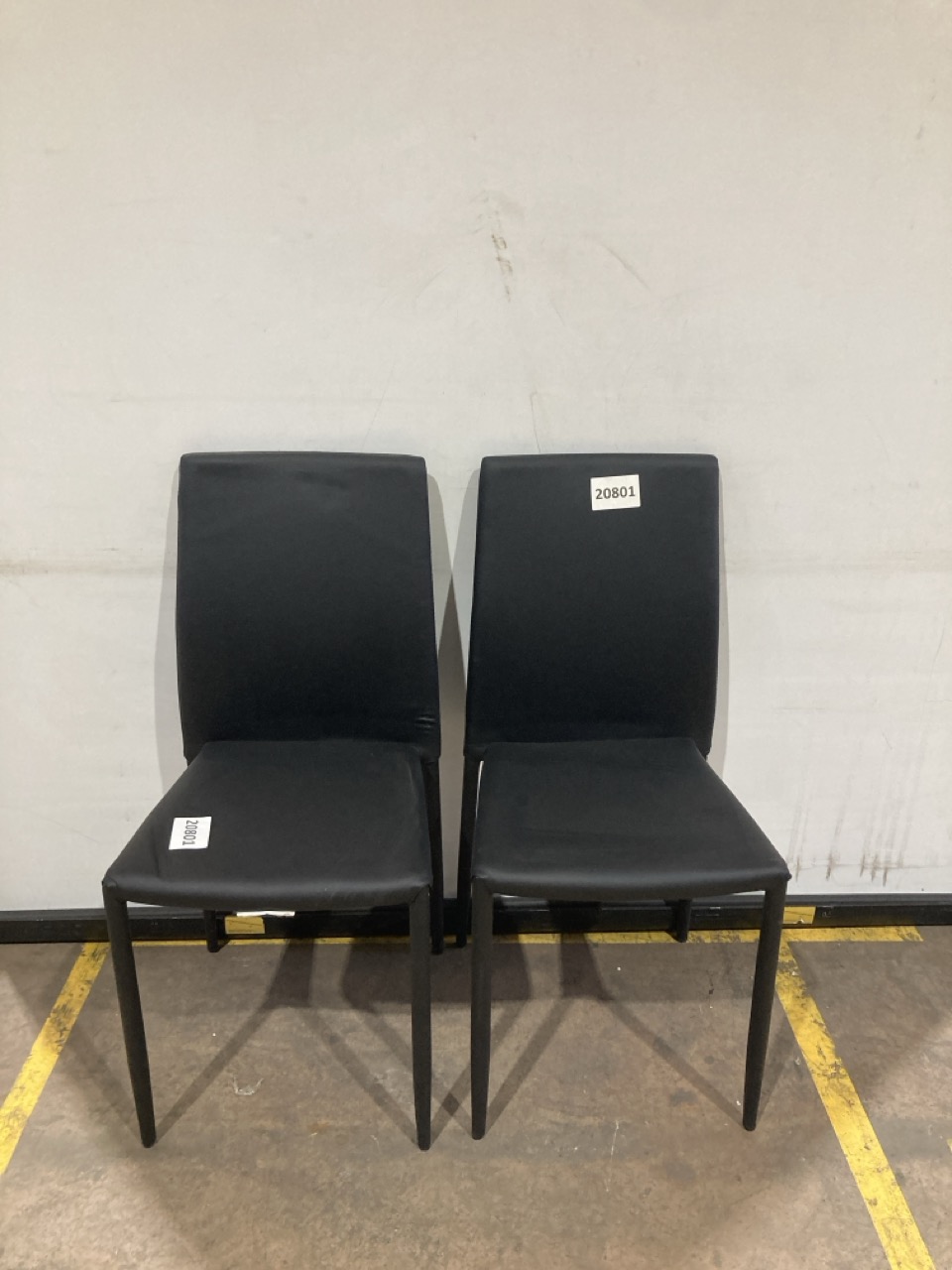 Lot 410  
            Birmingham - Collection or Delivery 

                
DAVID PHILLIPS 2X NEO DINING CHAIR IN BLACK IR-01418D ORIGINAL RRP £90