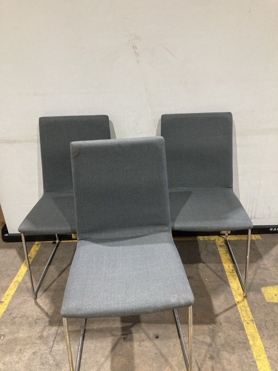Lot 414  
            Birmingham - Collection or Delivery 

                
DAVID PHILLIPS 3X KIRKBY DINING CHAIR IN GREY IR-20693D ORIGINAL RRP £207