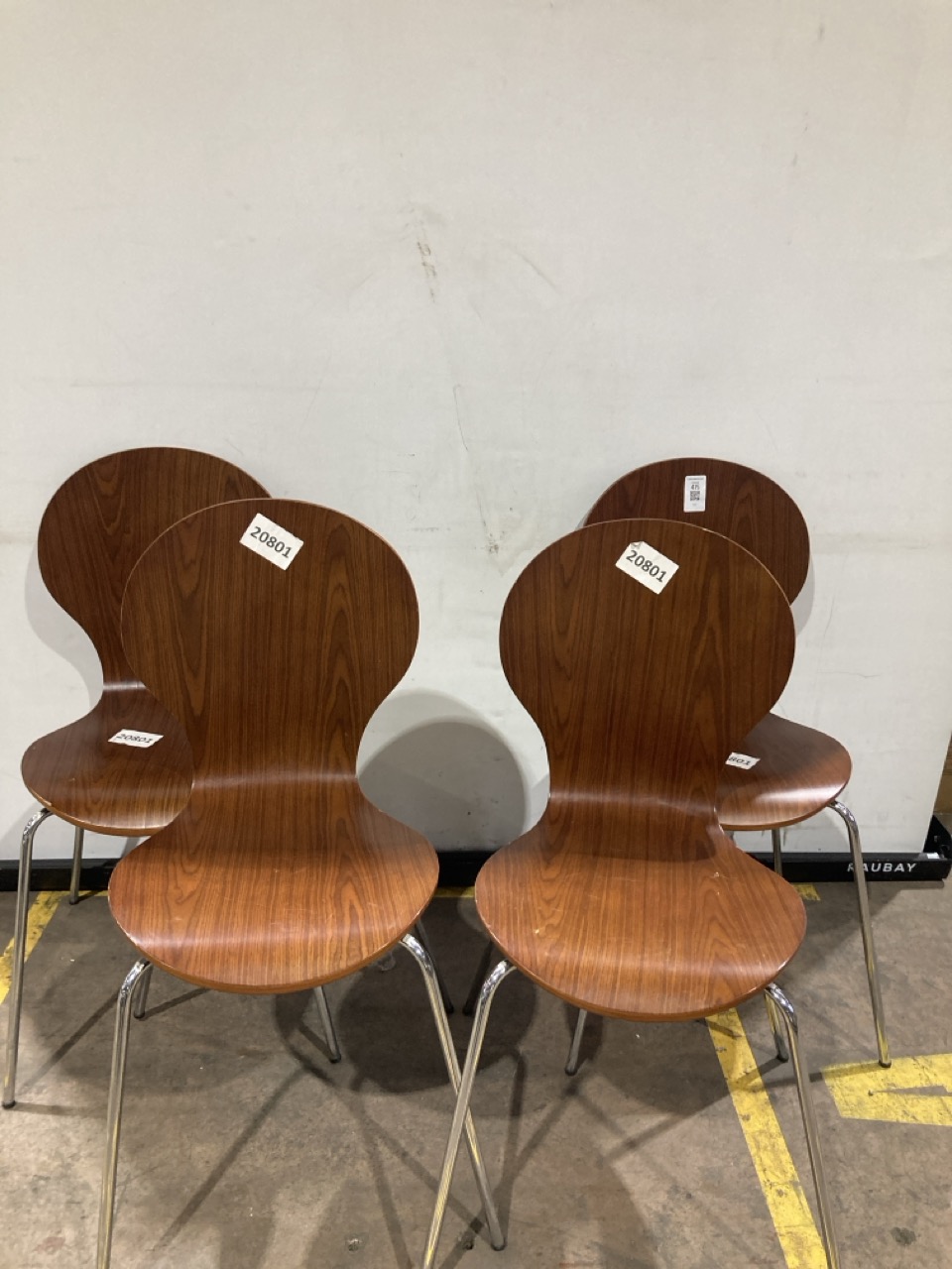 Lot 415  
            Birmingham - Collection or Delivery 

                
DAVID PHILLIPS 4X BUNNY DINING CHAIR IN WALNUT IR-01398D ORIGINAL RRP £196