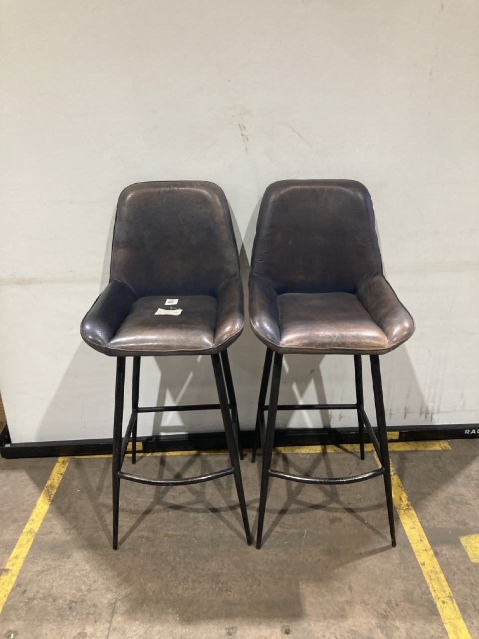 Lot 419  
            Birmingham - Collection or Delivery 

                
DAVID PHILLIPS 2X PALMER BAR STOOL IN GREY IN-03687D