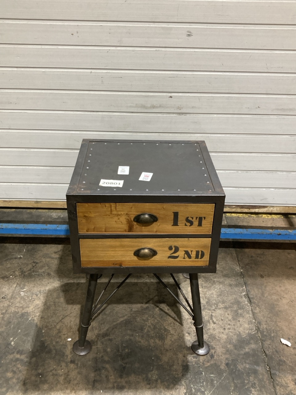 Lot 46  
            Birmingham - Collection or Delivery 

                
DAVID PHILLIPS FOUNDRY 2DRW BEDSIDE TABLE IR-21834D ORIGINAL RRP £309
