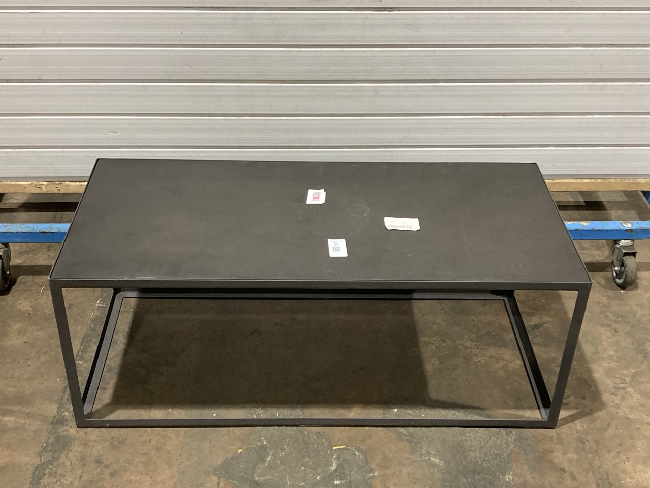 Lot 61  
            Birmingham - Collection or Delivery 

                
DAVID PHILLIPS GRAFTON RECTANGLE COFFEE TABLE IN GREY/METAL IR-31543D ORIGINAL RR...