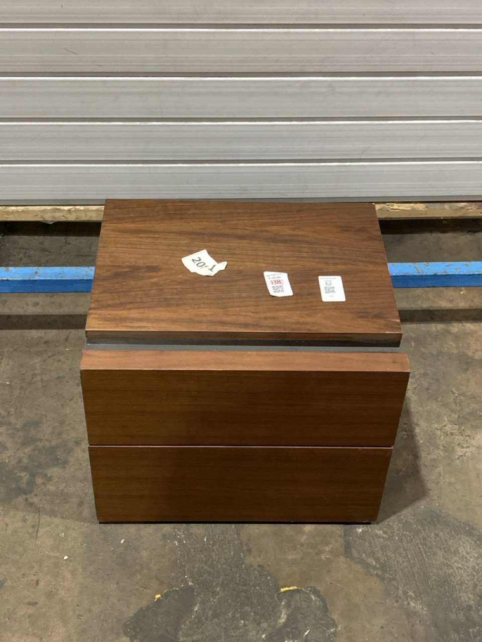 Lot 62  
            Birmingham - Collection or Delivery 

                
DAVID PHILLIPS SORRENTO 2DRW BEDSIDE TABLE IN WALNUT IR-01040D ORIGINAL RRP £169