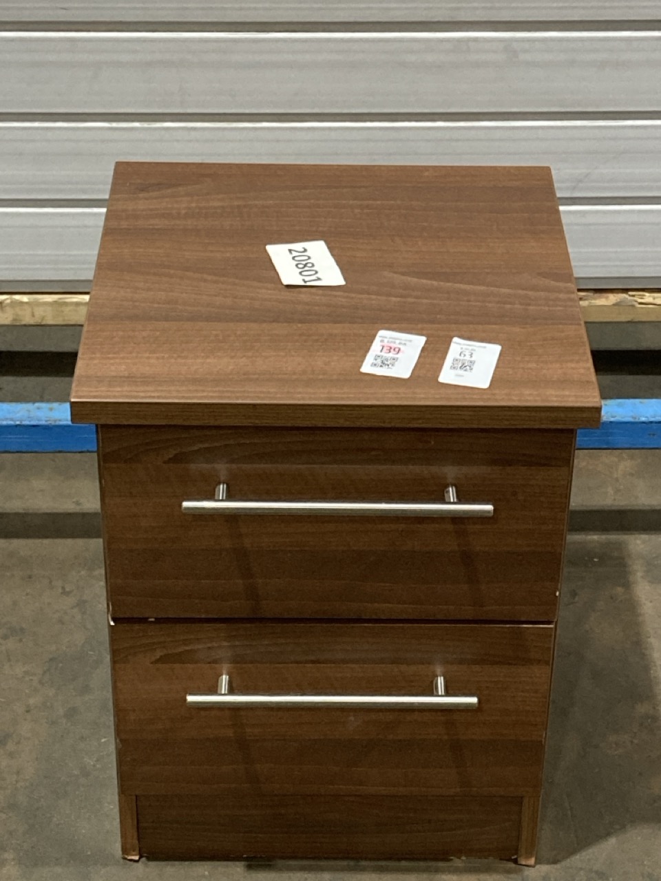 Lot 63  
            Birmingham - Collection or Delivery 

                
DAVID PHILLIPS CITY+ 2DRW BEDSIDE TABLE IN WALNUT ORIGINAL RRP £109