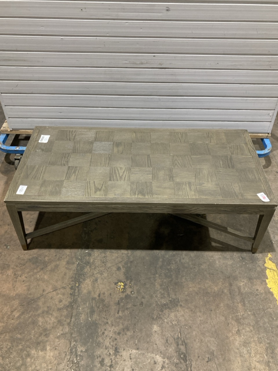 Lot 81  
            Birmingham - Collection or Delivery 

                
DAVID PHILLIPS ASTOR SQUARES COFFEE TABLE IN GREY IR-26751D ORIGINAL RRP £395