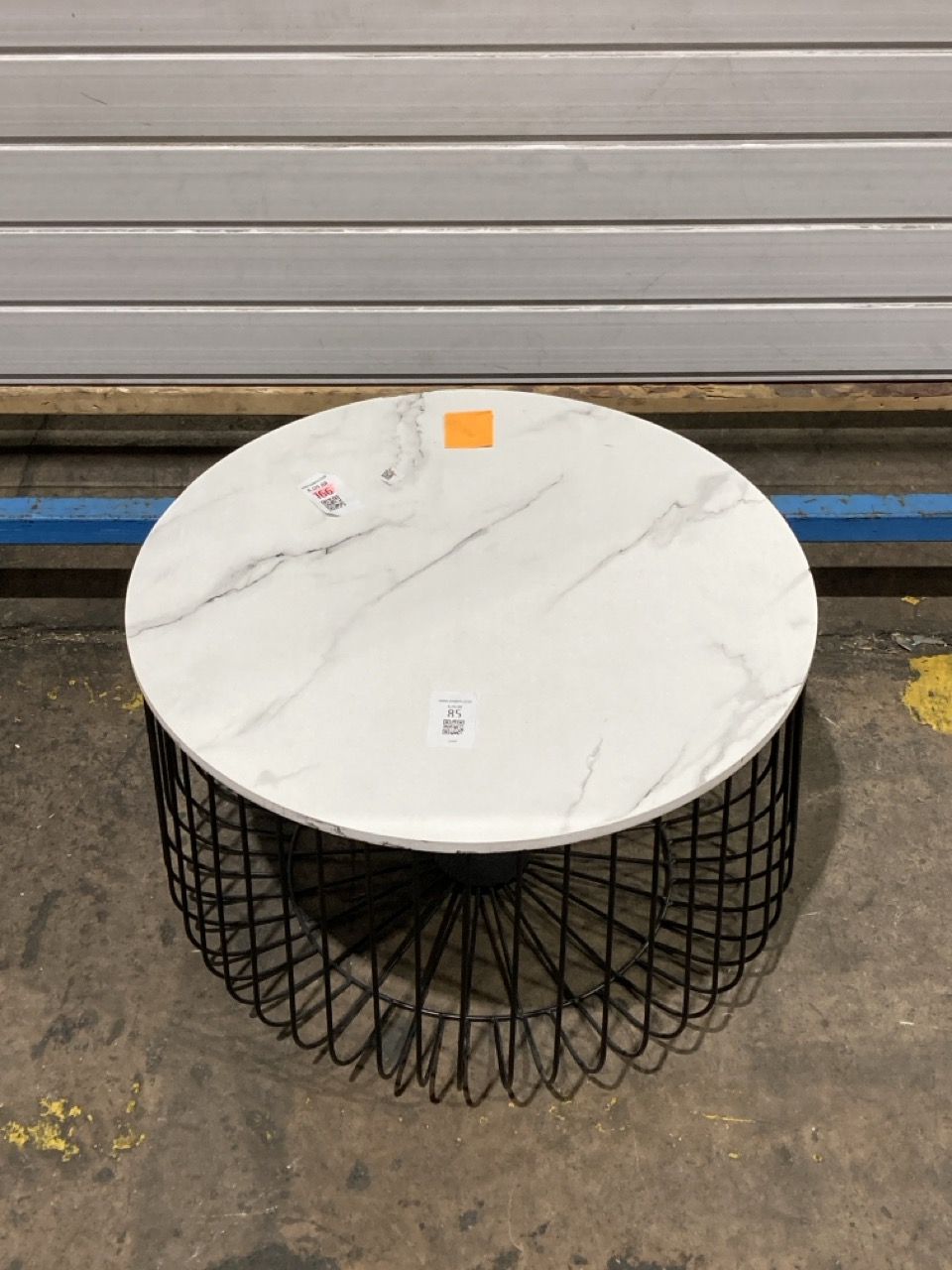Lot 85  
            Birmingham - Collection or Delivery 

                
DAVID PHILLIPS MINERVE COFFEE TABLE IN MARBLE/BLACK IR-28967D ORIGINAL RRP £189